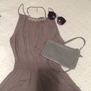 Purple tank top romper